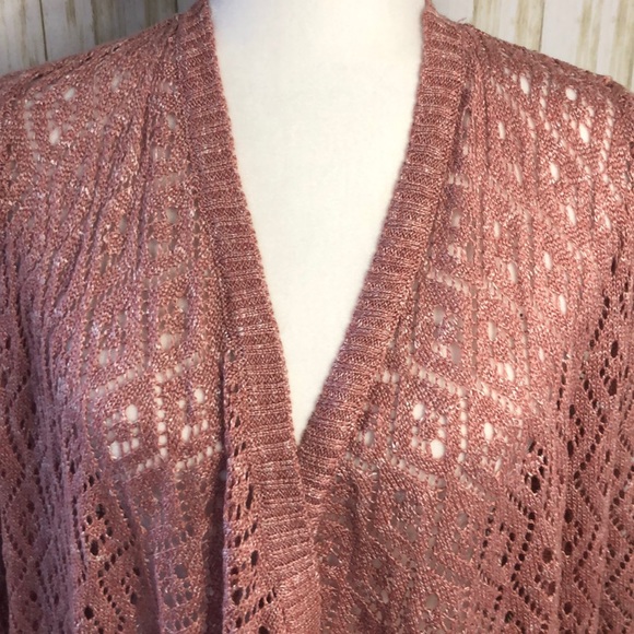 Torrid mauve pink diamond size 1 women’s cardigan - Picture 2 of 12